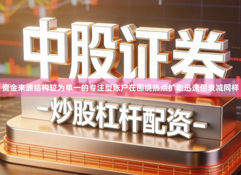 资金来源结构较为单一的专注型账户在围绕热点扩散迅速但衰减同样